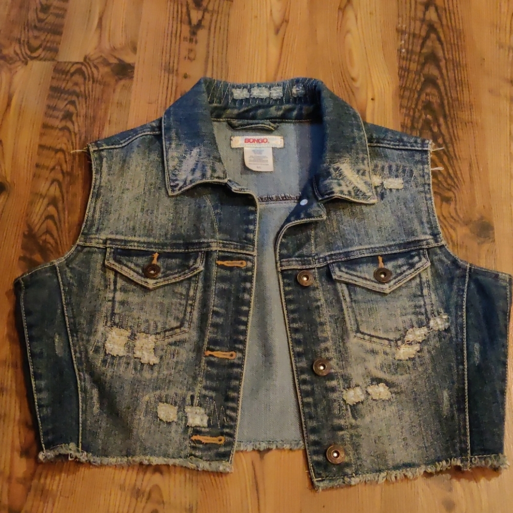 Distressed Jean Jacket